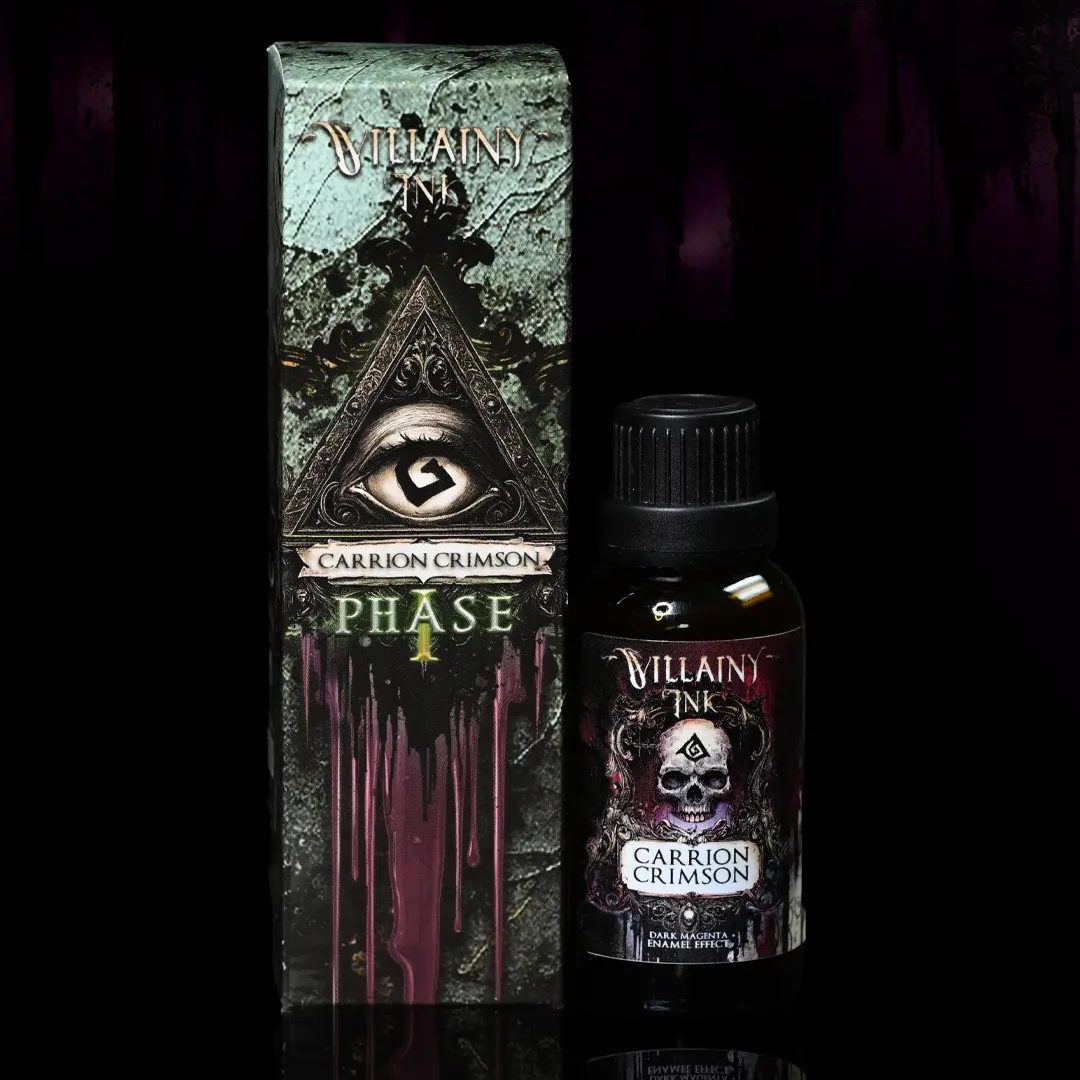 Villainy Ink Enamel - Carrion Crimson