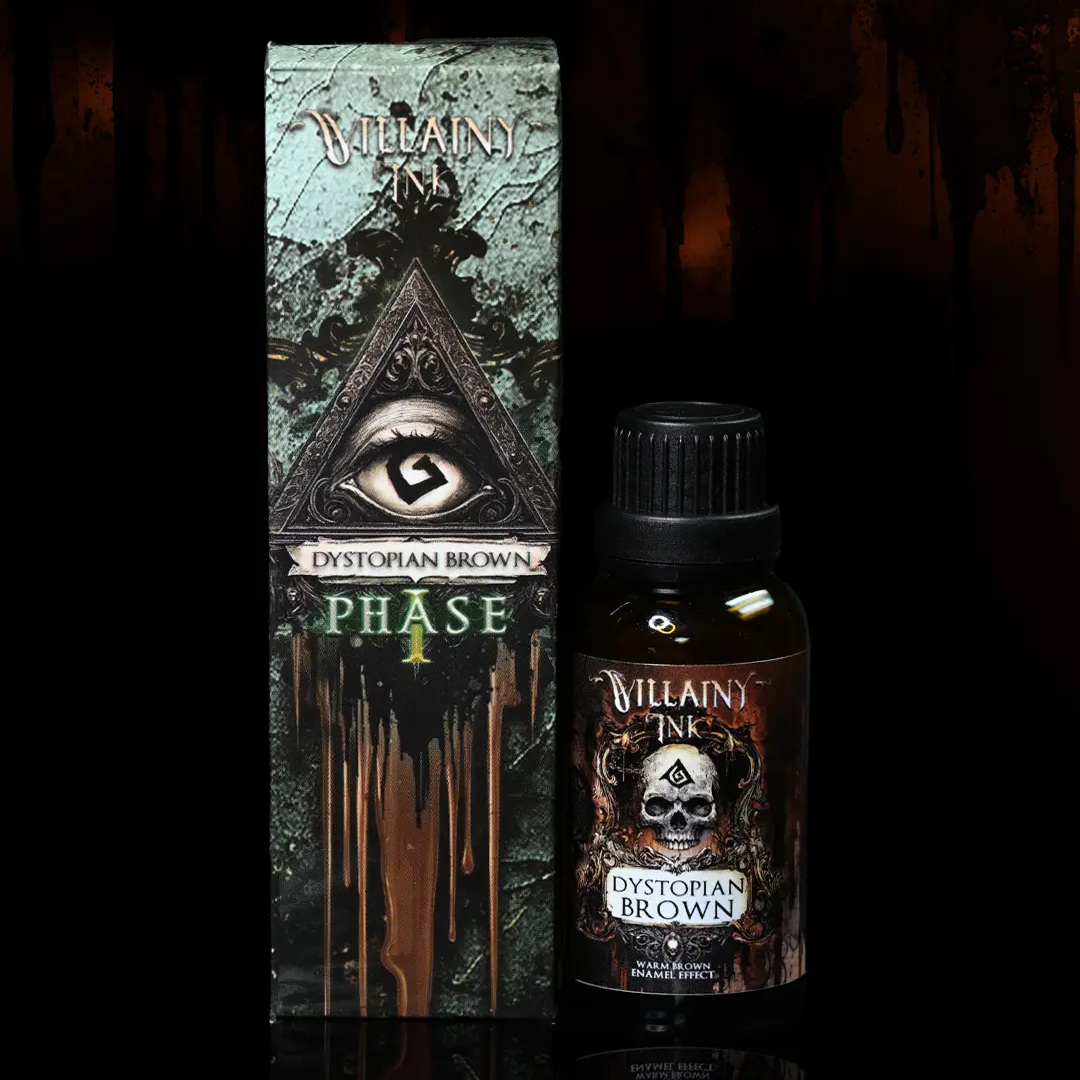 Villainy Ink Enamel - Dystopian Brown