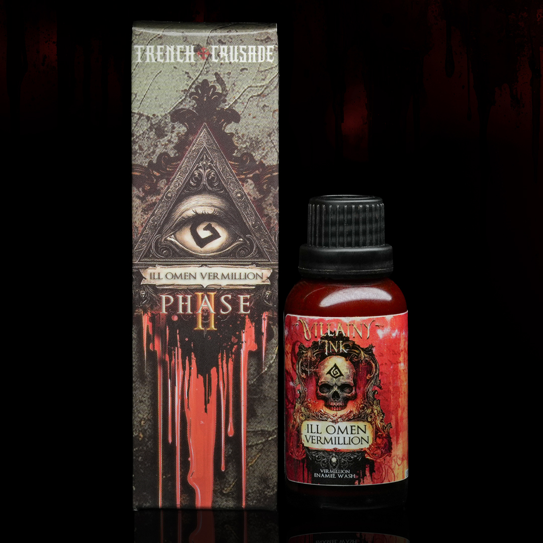 Villainy Ink Enamel - Ill Omen Vermillion