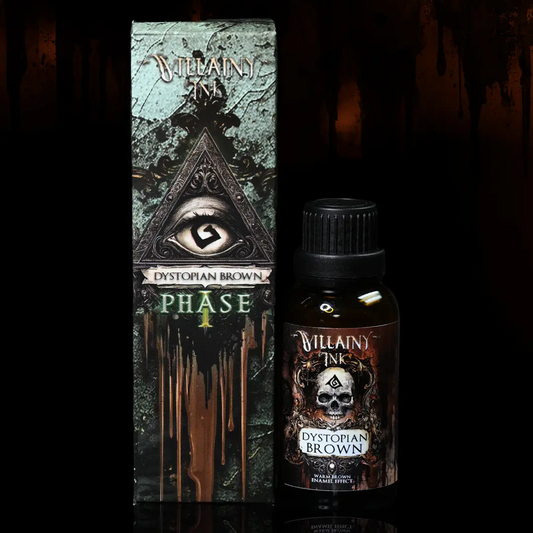 Villainy Ink Enamel - Dystopian Brown