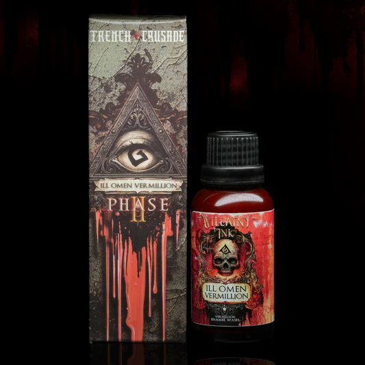 Villainy Ink Enamel - Ill Omen Vermillion
