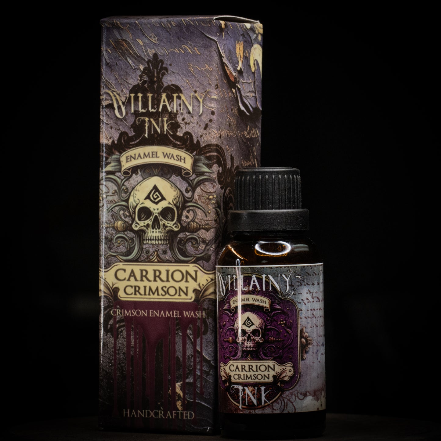 Villainy Ink Enamel Carrion Crimson